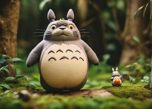 my neighbor totoro,rabbit owl,hare trail,thumper,wild rabbit,rabbit family,anthropomorphized animals,wood rabbit,studio ghibli,cute cartoon character,little rabbit,peter rabbit,rebbit,whimsical animals,hare of patagonia,rabbits,rabbits and hares,rabbit,little bunny,gray hare,Photography,General,Cinematic