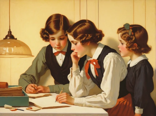 children studying,young women,girl studying,school children,tutor,readers,women's novels,the girl studies press,tutoring,telephone operator,girl at the computer,two girls,e-book readers,children learning,children girls,reading,children drawing,montessori,eading with hands,the listening,Art,Classical Oil Painting,Classical Oil Painting 14