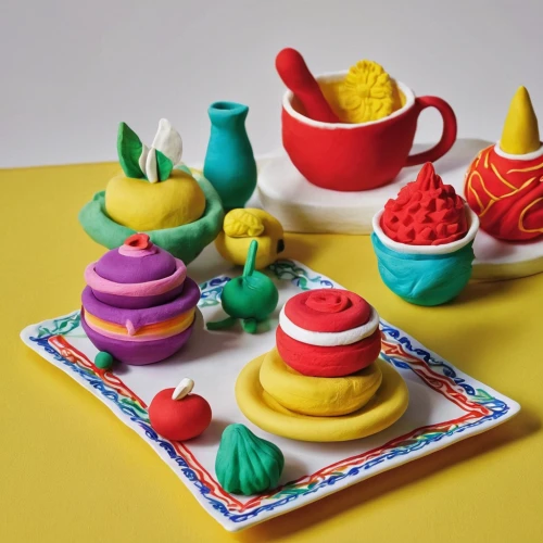 marzipan figures,play-doh,play doh,tea party collection,fruit cups,food styling,serveware,wooden toys,play dough,kitchenware,tableware,teapots,doll kitchen,dinnerware set,hamburger set,cupcake tray,dishware,tea cups,fruit plate,soft ice cream cups,Unique,3D,Clay