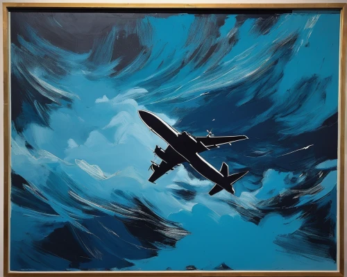 kamikaze,747,jet,ju 52,airplanes,plane,blue painting,b-52,jet plane,aeroplane,planes,turbulence,tornado,the plane,turboprop,f-15,b-747,flyover,a320,rows of planes,Art,Artistic Painting,Artistic Painting 22