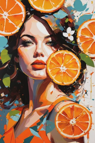 oranges,orange blossom,oranges half,orange tree,orange slices,mandarin orange,tangerines,tangerine,pieces of orange,citrus,spritz,orange,orange scent,half of the oranges,kumquat,juicy citrus,aperol,fresh orange,clementines,citrus fruit,Conceptual Art,Oil color,Oil Color 07