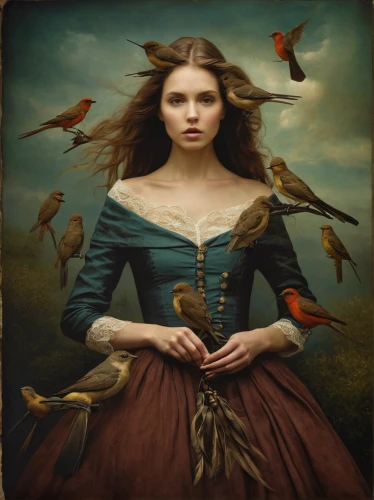 songbirds,ornithology,the birds,mystical portrait of a girl,wild birds,birds with heart,falconer,doves of peace,flock of birds,blackbirds,bird bird-of-prey,passerine,perching birds,birds love,cloves schwindl inge,songbird,bird painting,faery,birds,crow queen,Photography,Artistic Photography,Artistic Photography 14