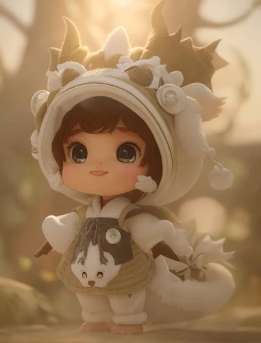 handmade doll,cloth doll,clay doll,fairy tale character,monchhichi,milkmaid,white rose snow queen,frog prince,child fairy,chibi,painter doll,doll figure,snow white,pierrot,female doll,little girl fairy,wolf in sheep's clothing,fairy penguin,lily of the desert,artist doll,Game&Anime,Pixar 3D,Pixar 3D
