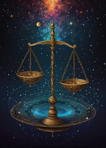scales of justice,libra,zodiac sign libra,justitia,justice scale,horoscope libra,gavel,magistrate,equilibrium,armillary sphere,the law of attraction,figure of justice,constellation lyre,zodiacal sign,celestial bodies,copernican world system,balance,common law,lady justice,astronira,Illustration,Realistic Fantasy,Realistic Fantasy 36