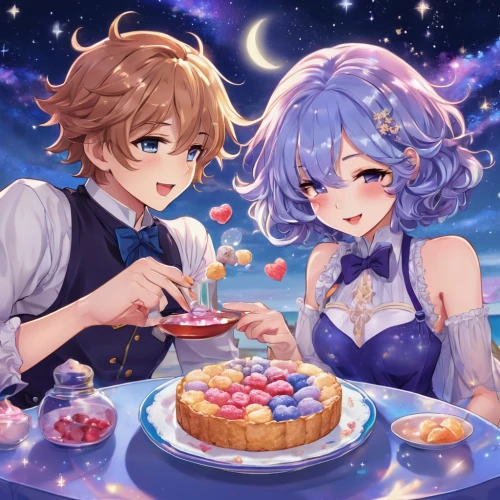 desserts,plum cake,fondant,starry sky,sweetheart cake,celestial event,fairy galaxy,cake,moon and star,the moon and the stars,slice of cake,cake shop,stars and moon,sweets,little cake,coffee and cake,a cake,macaron,sweet pastries,mid-autumn festival,Illustration,Realistic Fantasy,Realistic Fantasy 20