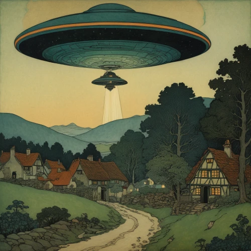 flying saucer,saucer,ufo,ufos,unidentified flying object,ufo intercept,brauseufo,extraterrestrial life,alien invasion,abduction,flying object,aliens,zeppelin,science fiction,extraterrestrial,science-fiction,airships,vintage illustration,flying seed,zeppelins,Illustration,Retro,Retro 17