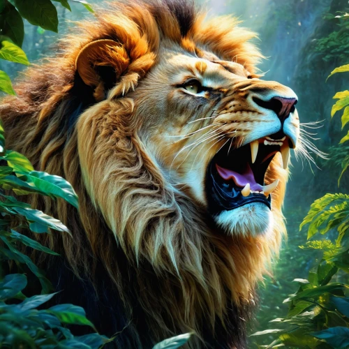 king of the jungle,panthera leo,forest king lion,lion,roaring,african lion,to roar,male lion,roar,lion - feline,skeezy lion,lion head,lion white,lion father,lion number,lioness,female lion,two lion,male lions,lions,Conceptual Art,Fantasy,Fantasy 05