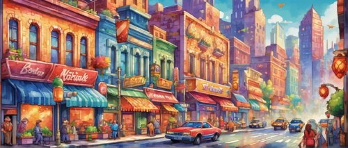 colorful city,colored pencil background,shopping street,watercolor shops,world digital painting,cartoon video game background,china town,bazaar,background vector,background images,city scape,street scene,harlem,background image,background scrapbook,paris shops,french digital background,chinatown,grand bazaar,shanghai disney,Unique,Pixel,Pixel 05