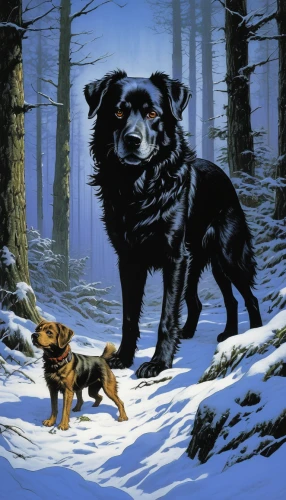 hunting dogs,black shepherd,landseer,schipperke,dog illustration,canidae,eurasier,two dogs,fila brasileiro,boykin spaniel,black and tan,three dogs,companion dog,norwegian buhund,black and tan terrier,carpathian shepherd dog,two running dogs,hunting dog,king shepherd,australian terrier,Conceptual Art,Daily,Daily 09