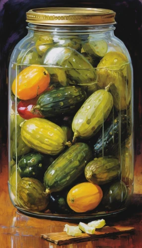 pickled cucumbers,homemade pickles,pickling,spreewald gherkins,mixed pickles,pickled cucumber,pickles,giardiniera,jalapenos,piccalilli,snake pickle,glass jar,jar,empty jar,jars,canning,pickled,west indian gherkin,serrano peppers,dolma,Illustration,Paper based,Paper Based 12