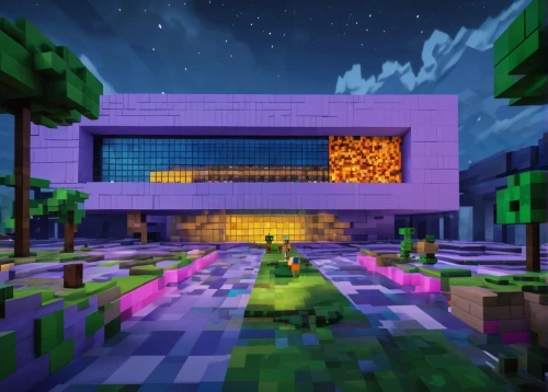cube house,spacescraft,futuristic art museum,modern house,solar cell base,glass blocks,chancellery,modern architecture,new town hall,minecraft,new city hall,cube background,mining facility,render,convention center,school design,cubic house,arena,space port,new building,Unique,Pixel,Pixel 03