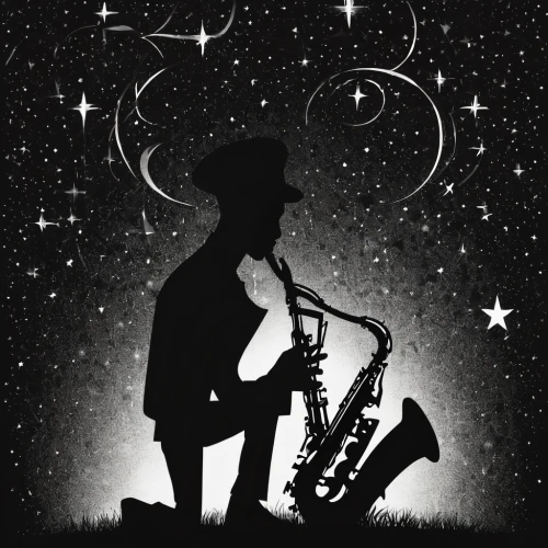 saxophonist,jazz silhouettes,saxophone playing man,man with saxophone,saxophone,saxophone player,sax,silhouette art,baritone saxophone,tenor saxophone,saxhorn,drawing trumpet,clarinetist,jazz,rainbow jazz silhouettes,art silhouette,trumpet player,brass instrument,astronomer,musician,Illustration,Black and White,Black and White 32