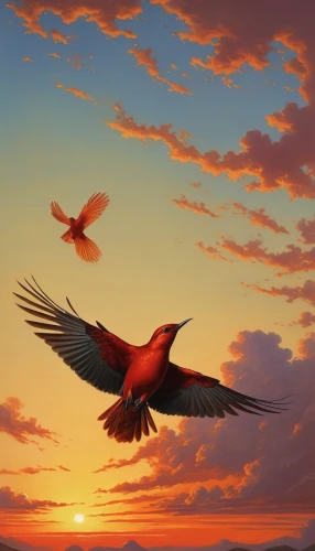 bird in the sky,red bird,bird painting,flying birds,bird flight,birds in flight,birds flying,bird flying,macaws of south america,light red macaw,bird in flight,colorful birds,flying bird,scarlet macaw,sun parakeet,macaws,scarlet ibis,sunrise in the skies,bird perspective,fire birds,Art,Classical Oil Painting,Classical Oil Painting 33