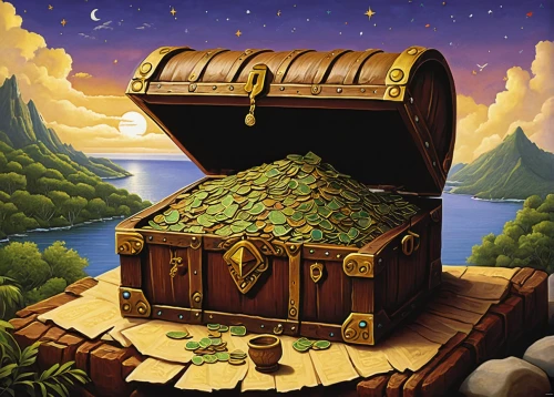 treasure chest,pirate treasure,pot of gold background,treasure house,candy cauldron,golden pot,gold shop,cannon oven,moneybox,gold castle,windfall,cooking book cover,wishing well,gold bullion,pot of gold,treasure,treasure hunt,gold bar shop,music chest,treasure map,Conceptual Art,Daily,Daily 33