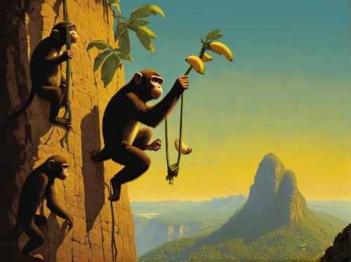 bonobo,monkey island,tarzan,monkey gang,monkey banana,great apes,kong,monkeys band,monkeys,climbing slippery pole,primates,siamang,men climber,monkey family,king kong,monkey,the monkey,madagascar,tropical bird climber,gibbon,Conceptual Art,Sci-Fi,Sci-Fi 17