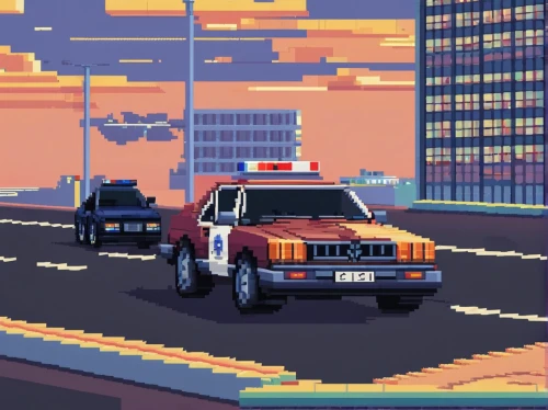 pixel art,patrol cars,isuzu trooper,retro vehicle,pixels,toyota hilux,nissan titan,uaz patriot,police car,tow truck,pickup-truck,pixel cells,8bit,nissan xterra,gmc sierra,toyota ae85,dodge dakota,lada niva,toyota 4runner,convoy,Unique,Pixel,Pixel 01