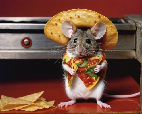 ratatouille,mouse bacon,animals play dress-up,year of the rat,pizza service,pizza supplier,musical rodent,mouse trap,mousetrap,anthropomorphized animals,rataplan,taco mouse,rat,rat na,tortilla,diet icon,caterer,mouse,pizza topping,pizza cheese,Photography,Fashion Photography,Fashion Photography 20