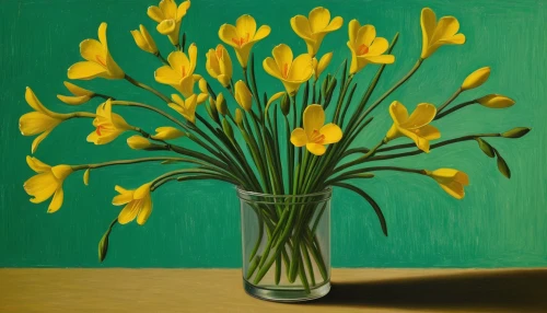 daffodils,jonquils,still life of spring,jonquil,yellow tulips,the trumpet daffodil,yellow daffodils,tommie crocus,daffodil,tulipa,daf daffodil,narcissus,flower painting,brook avens,crocuss,yellow daffodil,olle gill,narcissus of the poets,carol colman,crocuses,Art,Artistic Painting,Artistic Painting 02