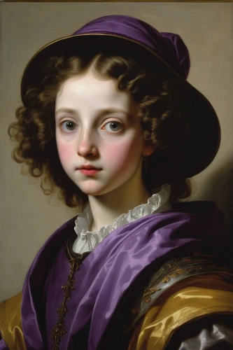 la violetta,portrait of a girl,cepora judith,child portrait,girl with cloth,soprano lilac spoon,portrait of a woman,young girl,veil purple,bougereau,italian painter,young woman,boysenberry,girl with cereal bowl,barberini,purple lilac,mystical portrait of a girl,the purple-and-white,young lady,girl portrait,Art,Classical Oil Painting,Classical Oil Painting 26