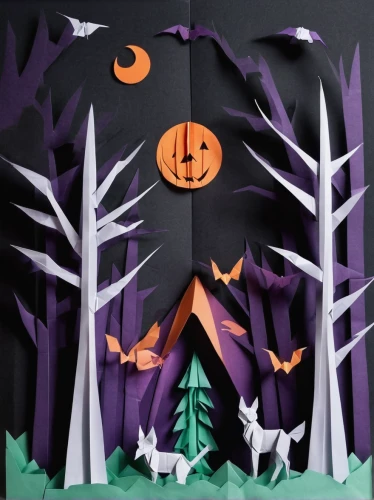 halloween paper,halloween border,halloween travel trailer,halloween borders,halloween background,halloween illustration,halloween decor,halloween silhouettes,halloween bare trees,paper art,cardstock tree,halloween scene,halloween vector character,haunted forest,halloween poster,trees with stitching,halloween frame,halloween pumpkin gifts,halloween ghosts,halloween banner,Unique,Paper Cuts,Paper Cuts 02