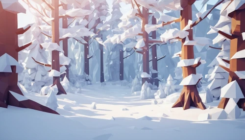 winter forest,coniferous forest,christmas snowy background,snow trees,winter background,snow in pine trees,snow landscape,snowy landscape,snow scene,snow trail,forest background,fir forest,snowflake background,spruce forest,winter landscape,temperate coniferous forest,spruce-fir forest,coniferous,cartoon forest,forest,Unique,3D,Low Poly