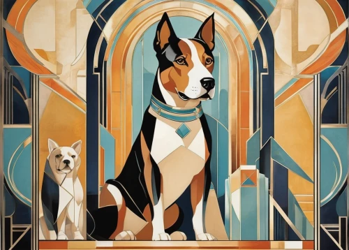 basenji,pharaoh hound,toy fox terrier,toy manchester terrier,art deco,english toy terrier,smooth collie,art deco ornament,dog illustration,art deco frame,art deco background,boston terrier,fox terrier,welsh cardigan corgi,cardigan welsh corgi,rat terrier,bull terrier (miniature),art deco border,ibizan hound,chilean fox terrier,Illustration,Vector,Vector 18