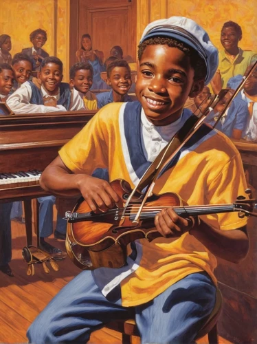 african american kids,musicians,violin player,bowed string instrument,musician,playing the violin,string instrument,piano player,violins,violinists,violin,black music note,string instruments,musical instruments,bass violin,stringed instrument,instruments musical,dulcimer,instrument music,musical ensemble,Illustration,Retro,Retro 14