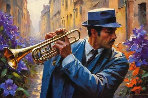 man with saxophone,saxophone playing man,trumpet player,saxophonist,trumpet climber,saxophone player,saxhorn,local trumpet,trumpet,trumpeter,flugelhorn,saxophone,trombone player,trumpet-trumpet,trumpet gold,musician,american climbing trumpet,street musician,itinerant musician,climbing trumpet,Conceptual Art,Oil color,Oil Color 06