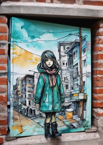 watercolor frame,valparaiso,punta arenas,parka,city ​​portrait,street artist,bukchon,urban street art,istanbul,grafitti,lima,graffiti art,burano,watercolour frame,street art,little girl in wind,winter window,graffiti,streetart,eskimo,Illustration,Realistic Fantasy,Realistic Fantasy 23