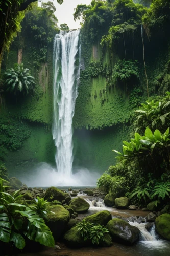 green waterfall,rain forest,waterfalls,rainforest,brown waterfall,tropical jungle,waterfall,a small waterfall,tropical greens,water fall,valdivian temperate rain forest,tropical and subtropical coniferous forests,erawan waterfall national park,water falls,wasserfall,full hd wallpaper,japan landscape,aaa,green wallpaper,natural scenery,Photography,General,Natural