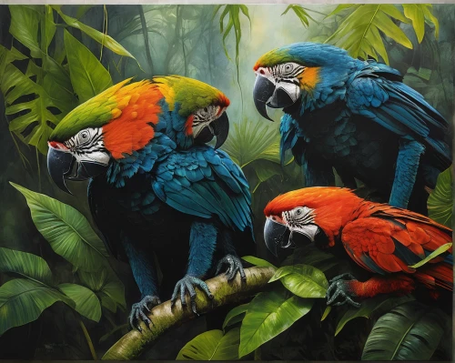 macaws blue gold,macaws of south america,macaws,blue macaws,couple macaw,tropical birds,passerine parrots,parrots,rare parrots,parrot couple,toucans,blue macaw,macaw hyacinth,macaw,blue and yellow macaw,sun conures,blue and gold macaw,scarlet macaw,black macaws sari,tropical bird climber,Illustration,Abstract Fantasy,Abstract Fantasy 18