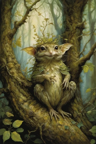 dormouse,splinter,forest animal,virginia opossum,common opossum,aye-aye,faery,field mouse,tree chipmunk,bush rat,cat sparrow,woodland animals,mouse lemur,white footed mice,musical rodent,opossum,wood mouse,jerboa,white footed mouse,fantasy portrait,Illustration,Realistic Fantasy,Realistic Fantasy 14