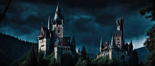gothic architecture,castle of the corvin,hogwarts,haunted cathedral,gothic church,haunted castle,nidaros cathedral,fairy tale castle,church towers,the black church,ghost castle,turrets,knight's castle,hohenzollern castle,gothic style,black church,gothic,medieval castle,neuschwanstein,fairytale castle,Illustration,Realistic Fantasy,Realistic Fantasy 46