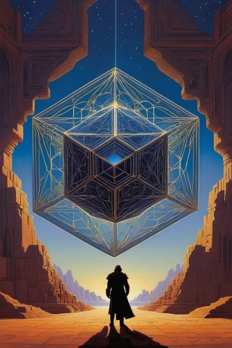 metatron's cube,cube background,star polygon,triangles background,polygon,sacred geometry,pyramids,hex,hexagon,astral traveler,euclid,geometrical,portal,polygonal,cg artwork,odyssey,magic cube,eth,geometric,atlas,Conceptual Art,Sci-Fi,Sci-Fi 15