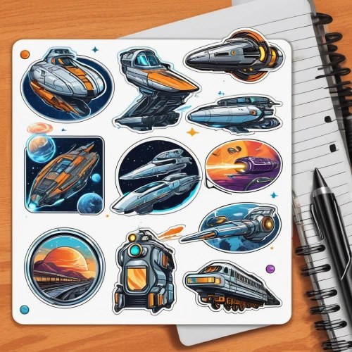 space ships,spaceships,systems icons,set of icons,icon set,sci fiction illustration,folders,spaceship space,badges,airships,mail icons,vector graphics,space ship,vector spiral notebook,spaceship,collected game assets,office icons,circle icons,game illustration,vector images,Unique,Design,Sticker