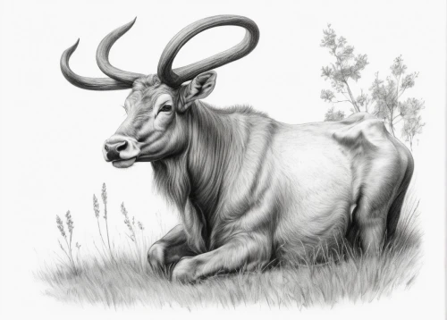 cervus elaphus,bos taurus,watusi cow,zebu,mountain cow,alpine cow,deer bull,aurochs,horns cow,oxen,taurus,ox,horned cows,anthracoceros coronatus,horned,deer illustration,kudu,manchurian stag,gnu,cow,Illustration,Black and White,Black and White 35