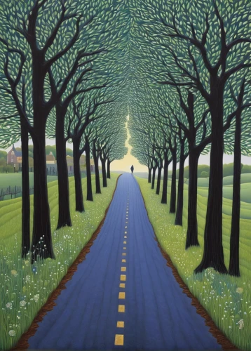 tree lined lane,tree-lined avenue,forest road,tree lined path,maple road,cherry blossom tree-lined avenue,row of trees,road,pathway,tree grove,country road,tree lined,boulevard,crossroad,the road,the dark hedges,daffodil field,avenue,animal lane,bicycle path,Illustration,Realistic Fantasy,Realistic Fantasy 11
