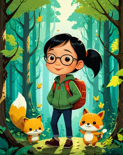 forest animals,kids illustration,woodland animals,forest walk,cartoon forest,forest background,game illustration,forest animal,cute cartoon image,zookeeper,children's background,cute cartoon character,in the forest,farmer in the woods,autumn theme,fall animals,bamboo shoot,mountain guide,forest floor,forest,Illustration,Vector,Vector 03