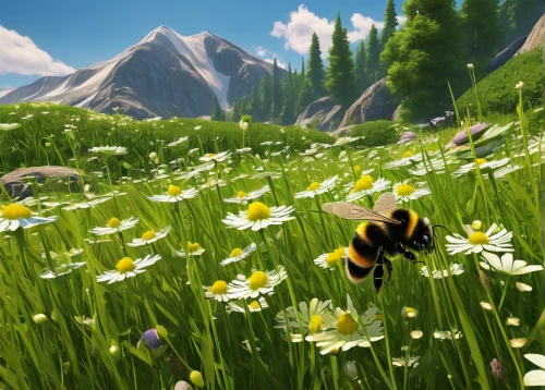 alpine meadow,bee pasture,bumblebees,mountain meadow,giant bumblebee hover fly,bees pasture,trollius download,wild bee,small meadow,bee farm,spring meadow,bumble-bee,summer meadow,chasing butterflies,flowering meadow,bees,bee,bee friend,the valley of flowers,alpine meadows,Conceptual Art,Fantasy,Fantasy 16