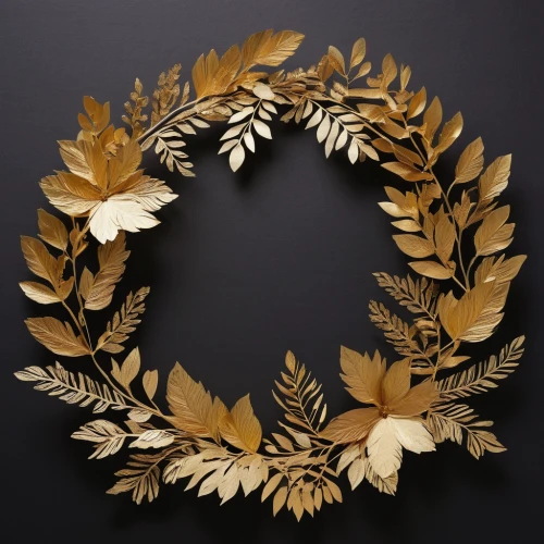 laurel wreath,gold foil wreath,autumn wreath,art deco wreaths,wreath vector,golden wreath,holly wreath,christmas wreath,floral silhouette wreath,door wreath,wreath,wreaths,floral wreath,rose wreath,seasonal autumn decoration,christmas lights wreath,circular ornament,line art wreath,gold leaves,fall leaf border,Art,Artistic Painting,Artistic Painting 25