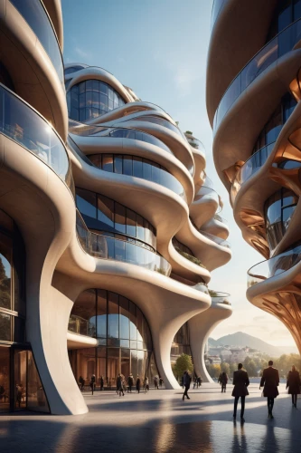 futuristic architecture,futuristic art museum,honeycomb structure,jewelry（architecture）,building honeycomb,modern architecture,sky space concept,largest hotel in dubai,hotel barcelona city and coast,mixed-use,kirrarchitecture,hudson yards,hotel w barcelona,arhitecture,3d rendering,helix,futuristic landscape,architecture,arq,solar cell base,Photography,General,Cinematic