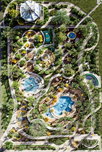 water park,resort,houston texas apartment complex,golf resort,loro park,overhead view,hotel complex,diamond lagoon,holiday complex,artificial islands,landscape plan,bird's-eye view,artificial island,eco hotel,dubai miracle garden,largest hotel in dubai,resort town,overhead shot,landscape designers sydney,indian canyons golf resort,Landscape,Landscape design,Landscape Plan,Realistic