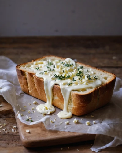 oven-baked cheese,cheese bread,croque-monsieur,leek quiche,creamed eggs on toast,camembert cheese,garlic bread,french onion soup,greek feta cheese,khachapuri,welsh rarebit,danish blue cheese,butter bread,cauliflower cheese,camembert,boursin cheese,emmenthal cheese,blythedale camembert,soft cheese,béarnaise sauce,Illustration,Paper based,Paper Based 04