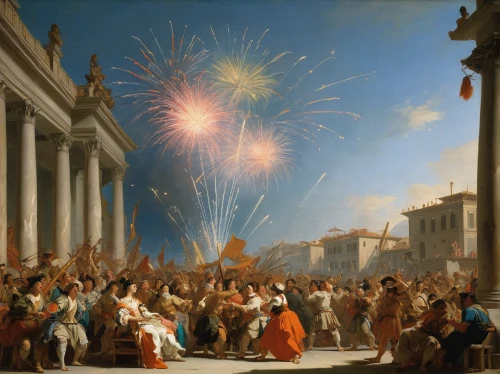 june celebration,school of athens,apollo and the muses,day of the victory,fête,independence day,ancient parade,the conflagration,neoclassical,pentecost,fourth of july,religious celebration,bougereau,vaticano,ancient rome,statue of freedom,roma capitale,the carnival of venice,torch-bearer,independence,Art,Classical Oil Painting,Classical Oil Painting 40