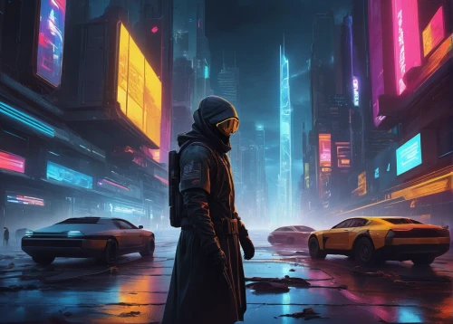 cyberpunk,transistor,dystopian,cityscape,sci fiction illustration,dystopia,wanderer,futuristic,world digital painting,city lights,pedestrian,metropolis,urban,neon ghosts,scifi,futuristic landscape,neon lights,dusk,tokyo city,cyber,Conceptual Art,Sci-Fi,Sci-Fi 12