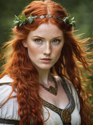 celtic queen,celtic woman,redheads,merida,red-haired,fae,redhair,redhead,redheaded,red head,laurel wreath,celt,faery,fantasy woman,the enchantress,elven,irish,orla,female warrior,heroic fantasy,Photography,Documentary Photography,Documentary Photography 26