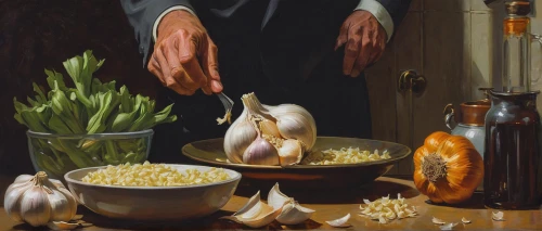 still life with onions,still-life,cultivated garlic,grant wood,garlic bulbs,stravecchio-parmesan,still life,cloves of garlic,cloves schwindl inge,esquites,corn kernels,autumn still life,cornucopia,cookery,garlic cloves,potpourri,still life of spring,summer still-life,geppetto,popcorn maker,Illustration,Retro,Retro 14