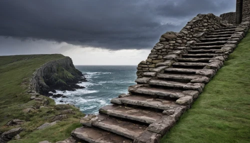 winding steps,neist point,gordon's steps,stone stairway,stairway to heaven,stone stairs,ireland,orkney island,northern ireland,botallack mine,terraced,quay wall,isle of may,stairs,moher,stairway,south stack,steps,shetland,bullers of buchan,Illustration,American Style,American Style 14