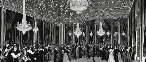ballroom,king abdullah i mosque,stage curtain,wedding decoration,hanging decoration,royal interior,decorations,theatre curtains,garment racks,the interior of the,islamic lamps,wedding decorations,theater curtain,souq,dress shop,garlands,party decorations,pennant garland,luminous garland,wedding ceremony,Illustration,Black and White,Black and White 24