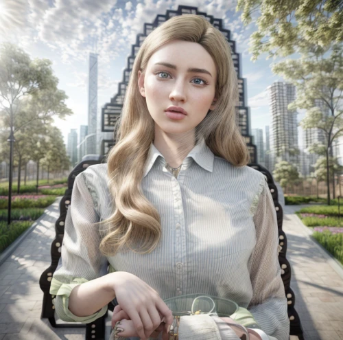 blonde woman reading a newspaper,digital compositing,image manipulation,photo manipulation,girl in a historic way,women in technology,woman thinking,woman holding pie,photoshop manipulation,city ​​portrait,the prophet mary,woman sitting,woman holding a smartphone,photomanipulation,mystical portrait of a girl,woman in menswear,sci fiction illustration,fantasy portrait,conceptual photography,girl with bread-and-butter